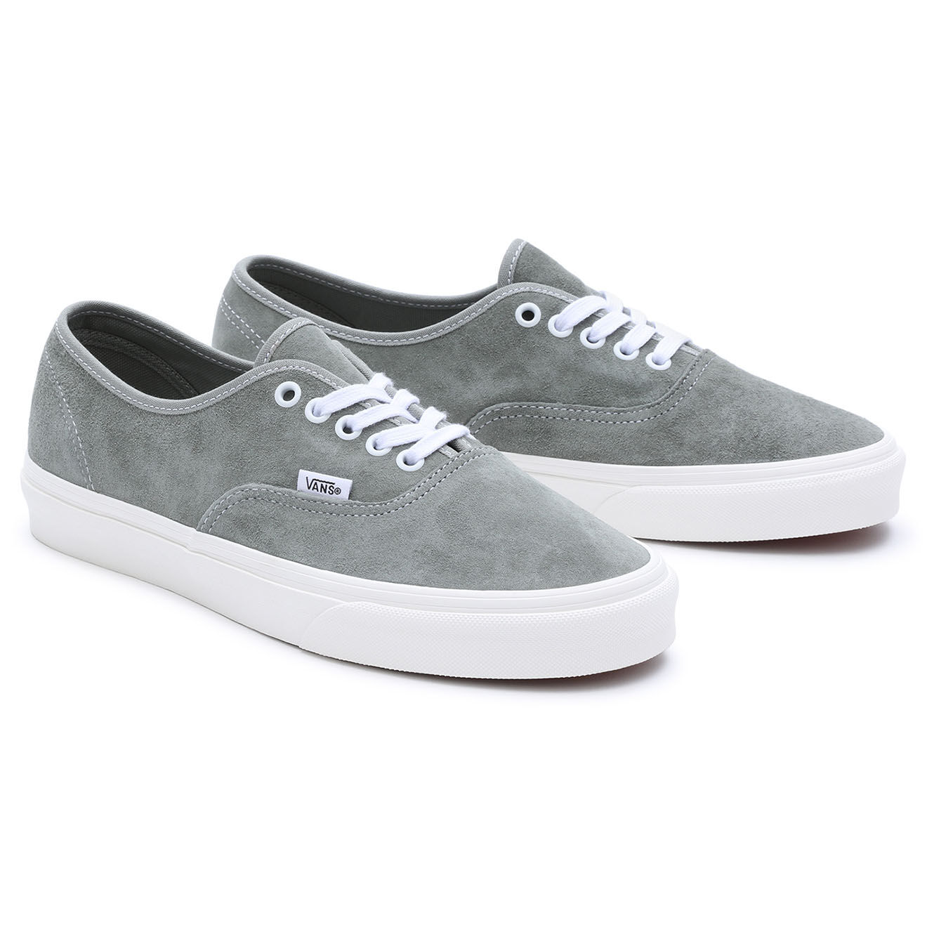Vans Baskets en Velours de Cuir Authentic grises