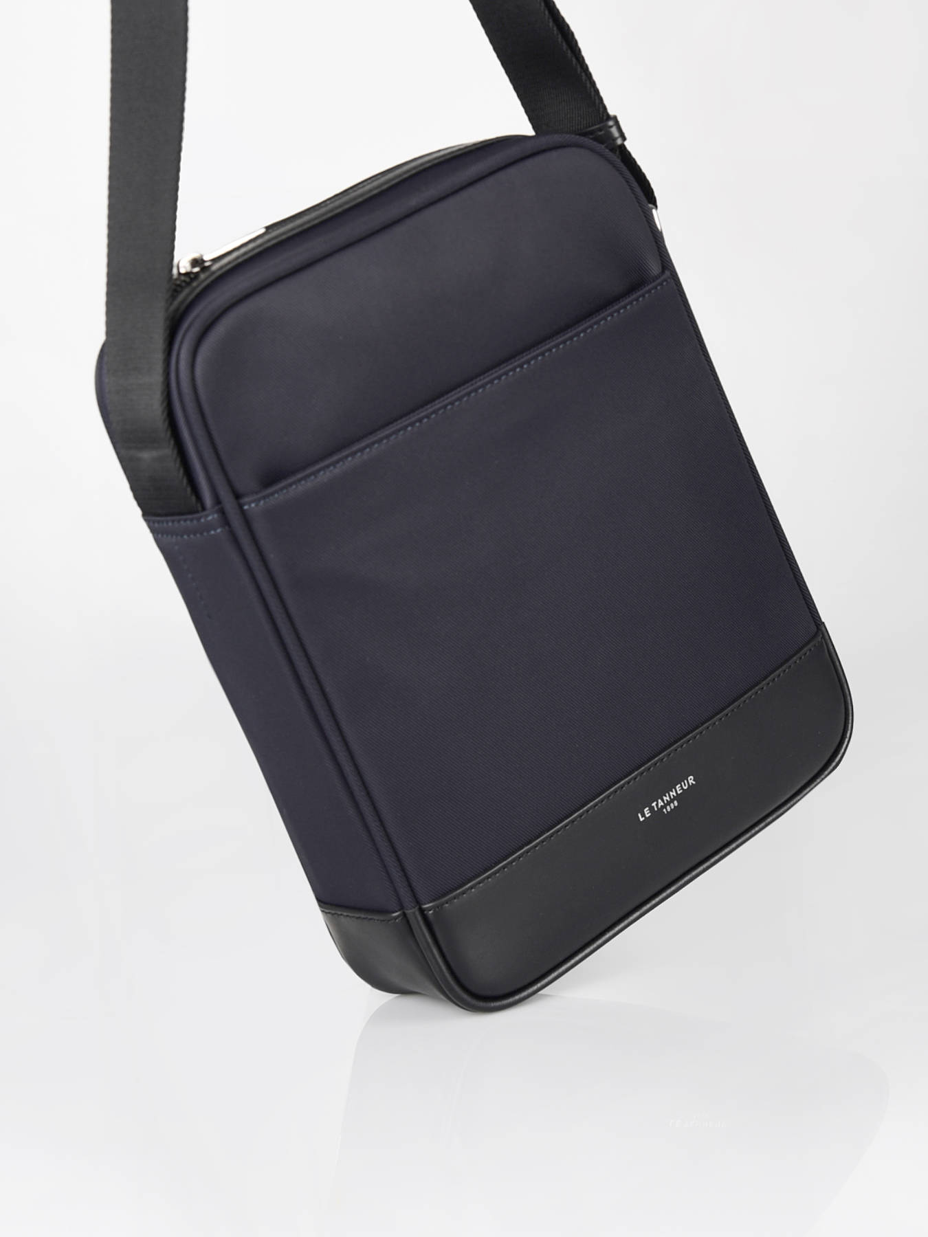 Sac bandoulire M Gaspard cuir et nylon LE TANNEUR