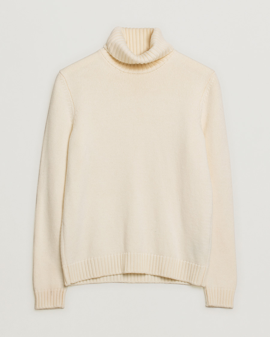 Zanone Virgin Merino Wool Rollneck Latte