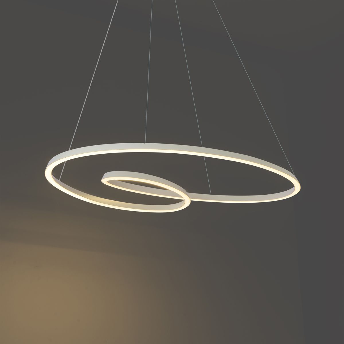 Scandinavische hanglamp beige 110cm incl. LED 3-staps dimbaar - Circuit