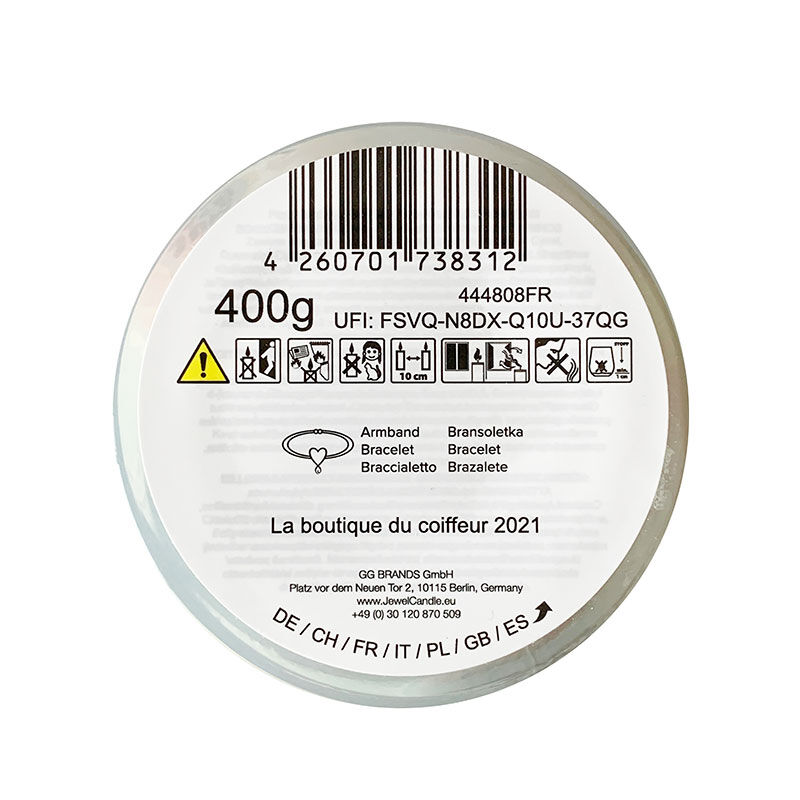 Bougie collab Jewel Candle et La Boutique du Coiffeur Édition Limitée
