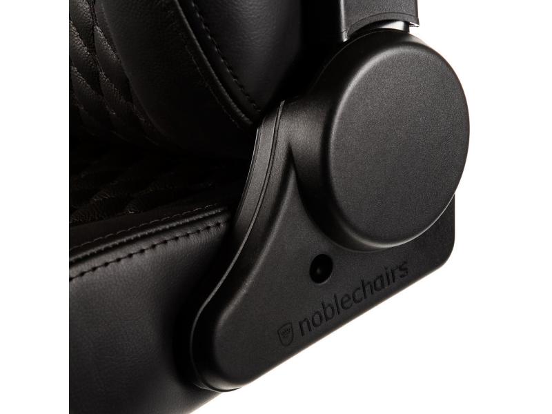 noblechairs Gaming-Stuhl ICON Echtleder Schwarz Echtleder-Computersessel