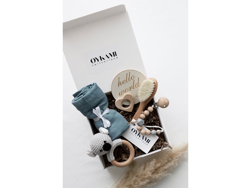 Oykami Geschenkset Junge Aspen Baby-Geschenkbox für Jungen