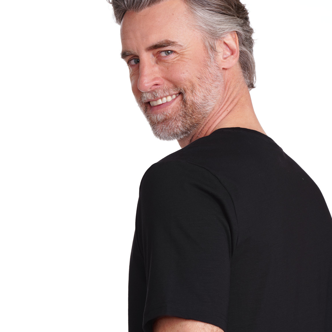 VanVaan Herren T-Shirt mit Rundhalsausschnitt schwarz