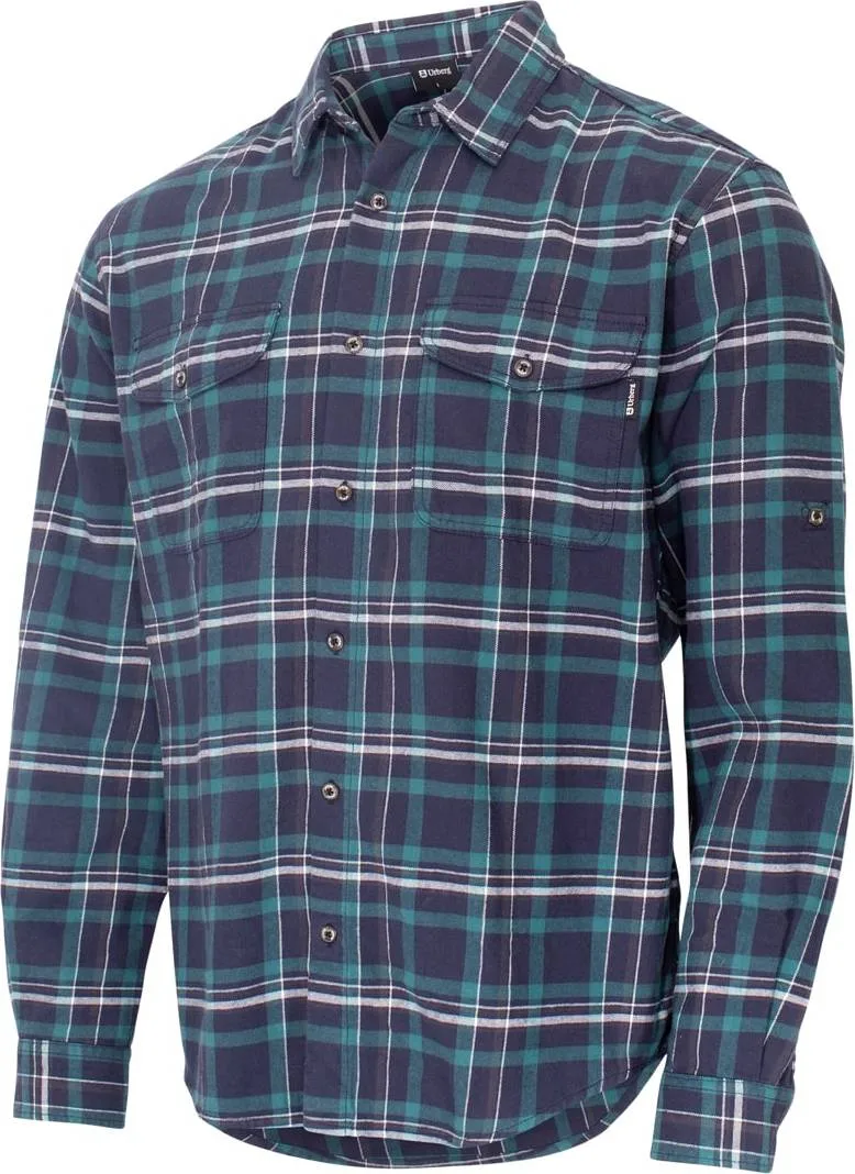 Urberg Flannel Ls W Strap Shirt Men Blue Nights