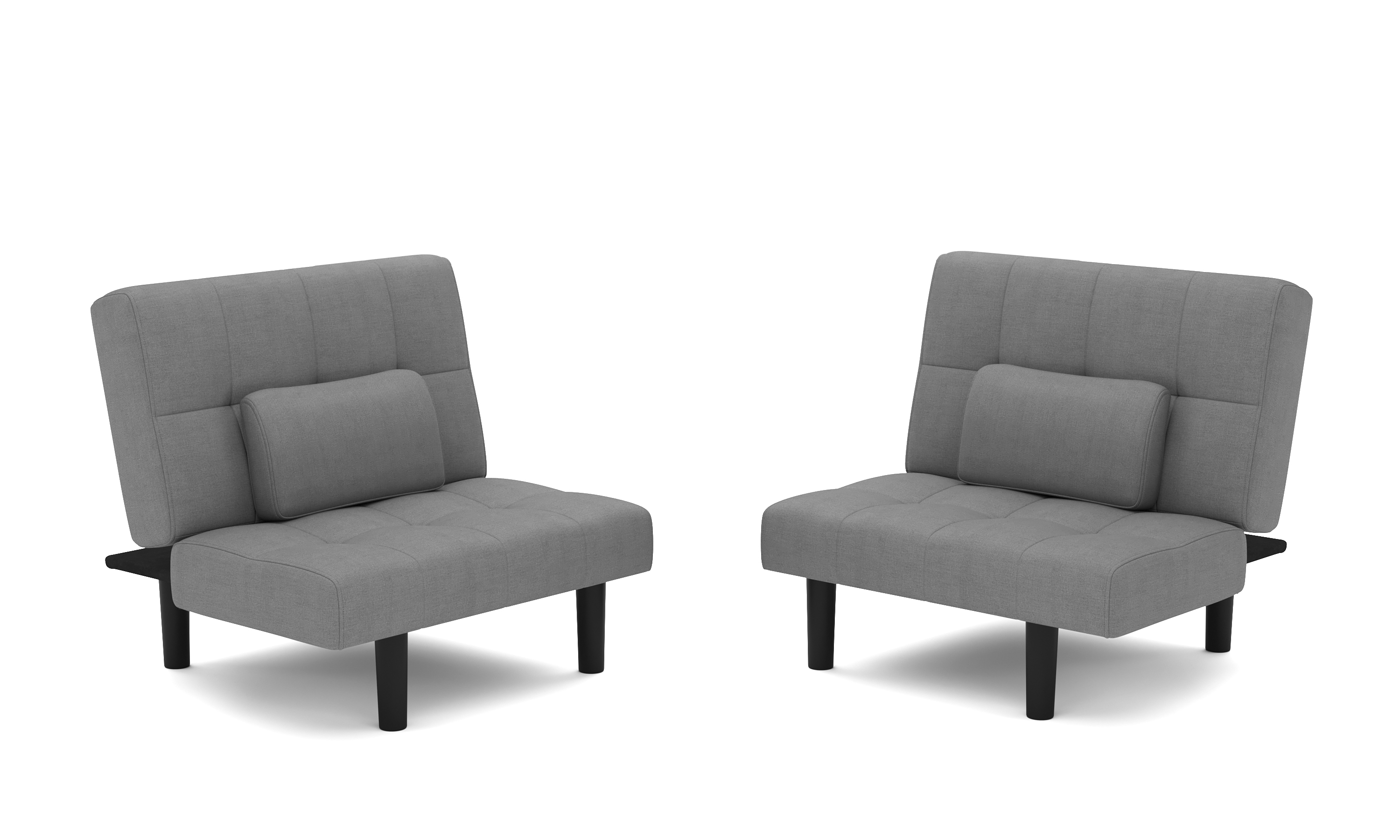 Schlafsofa Leinen LINUS multifunktional grau