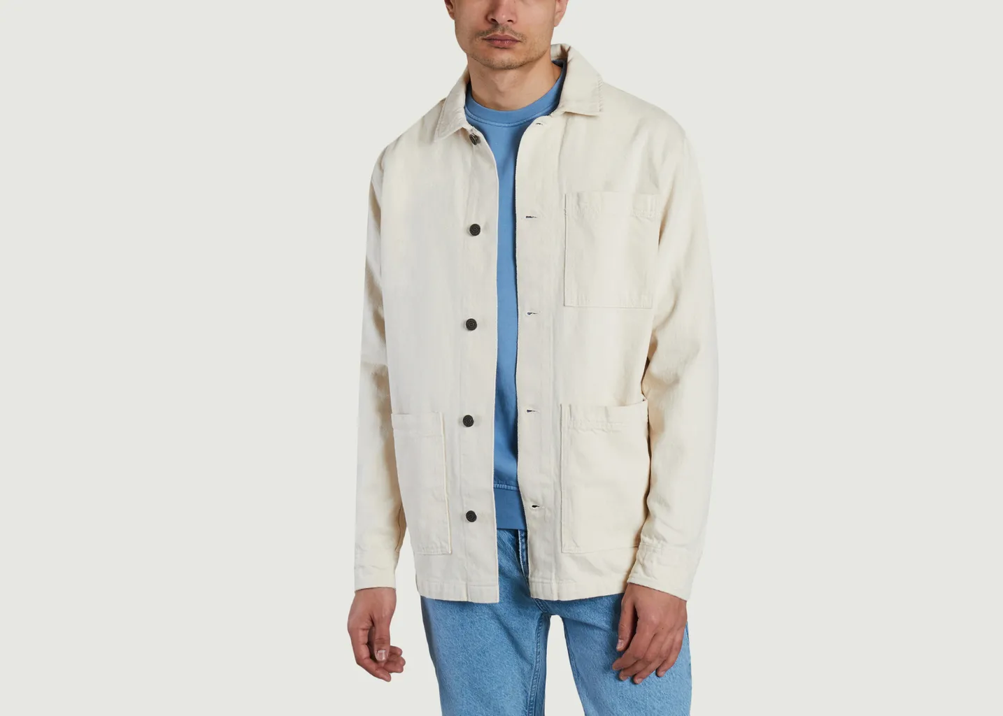 Surchemise unie en coton bio KCA