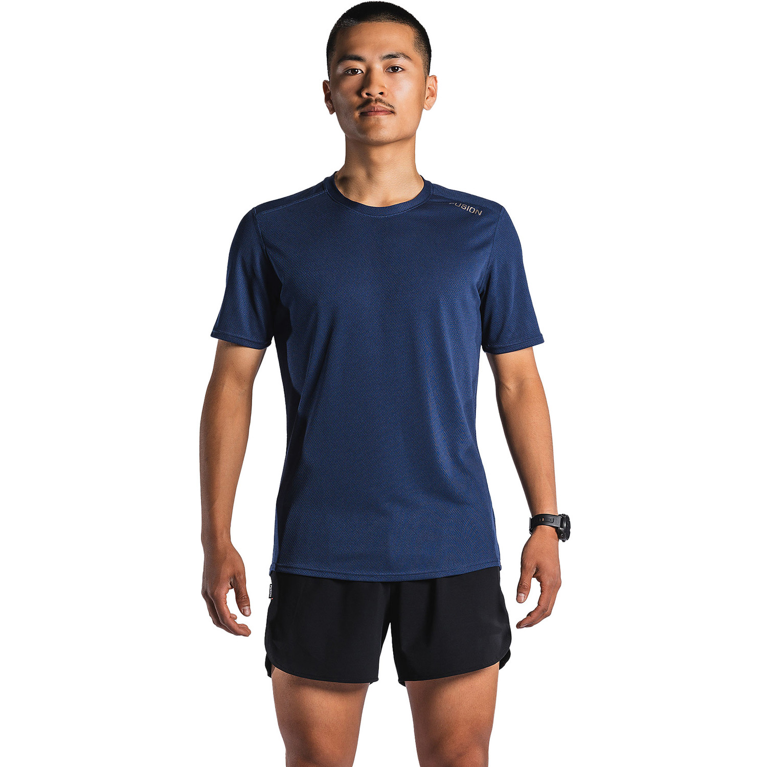 Fusion Run Shirt Short Tight Set Men