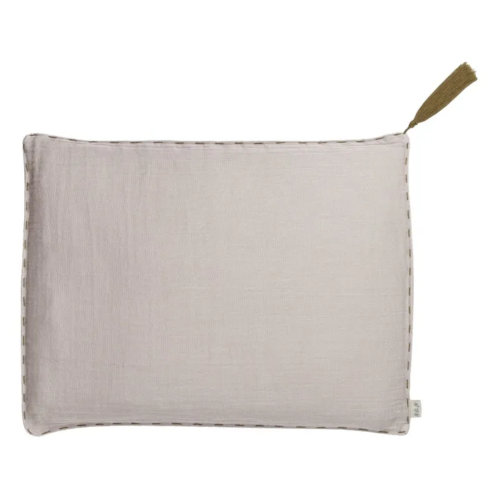 Numero 74 Coussin rectangulaire en coton bio | Powder S018