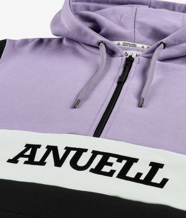 Anuell Venator Organic Half Zip Hoodie (black purple green)