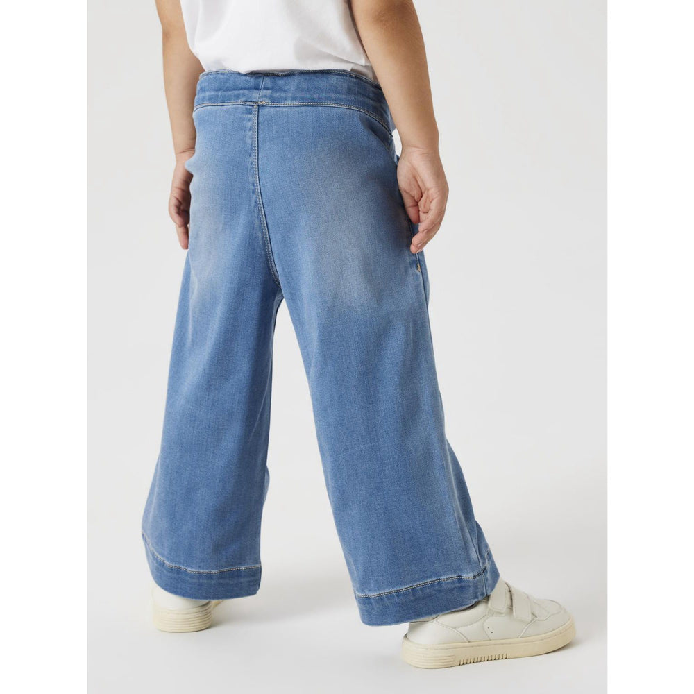Køb Name It Medium Blue Denim Bella Wide Jeans Noos