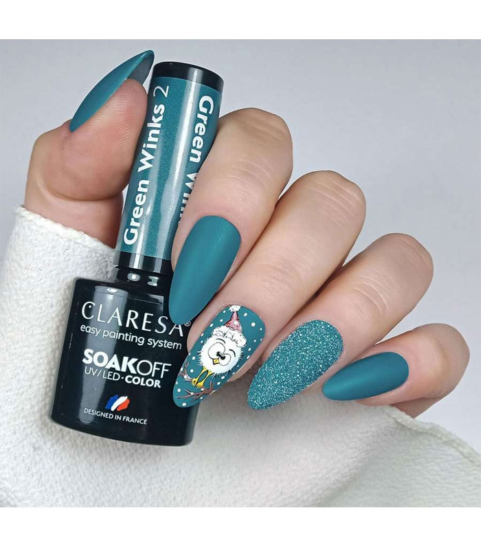 Claresa - Esmalte semipermanente Soak off - 02: Green Winks