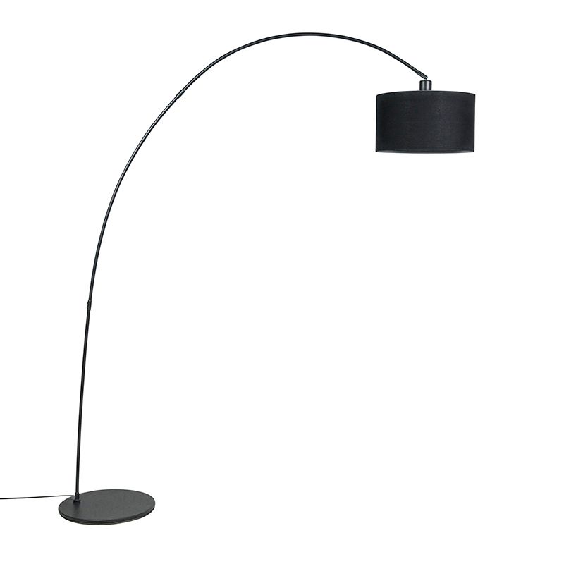 Smart moderne booglamp zwart incl. WiFi G95 - Vinossa