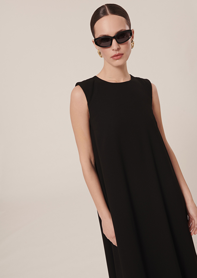 Robe Roxynoire en crêpe