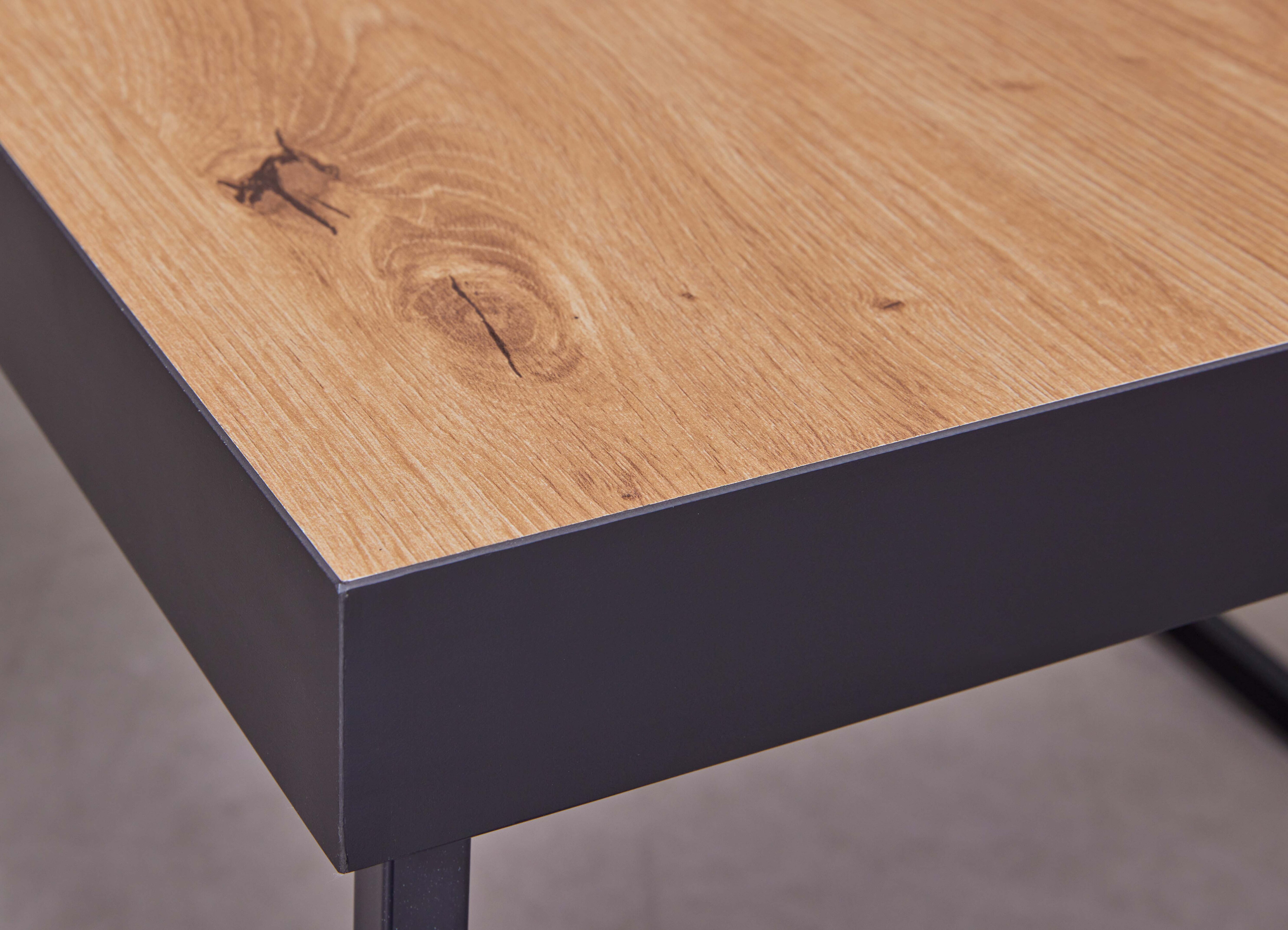 Inter Link Couchtisch Sofatisch Passione - schwarz und eiche artisan nachbildung