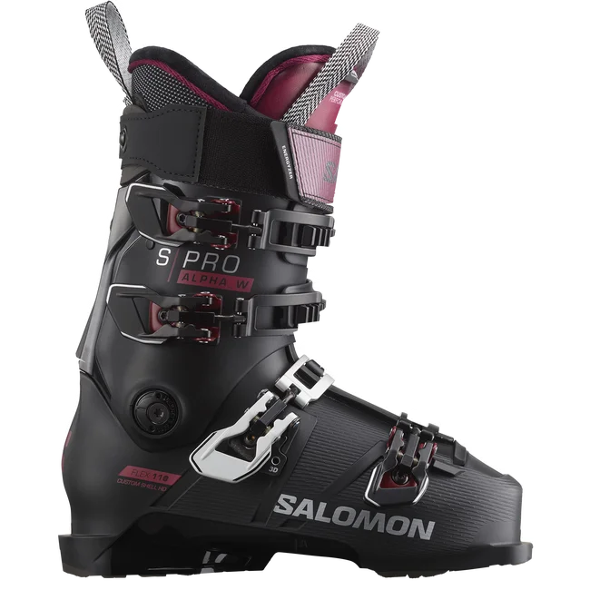 S/PRO ALPHA 110 EXPERT LINE  Pistenschuhe Damen Black/Cordovan/Silver