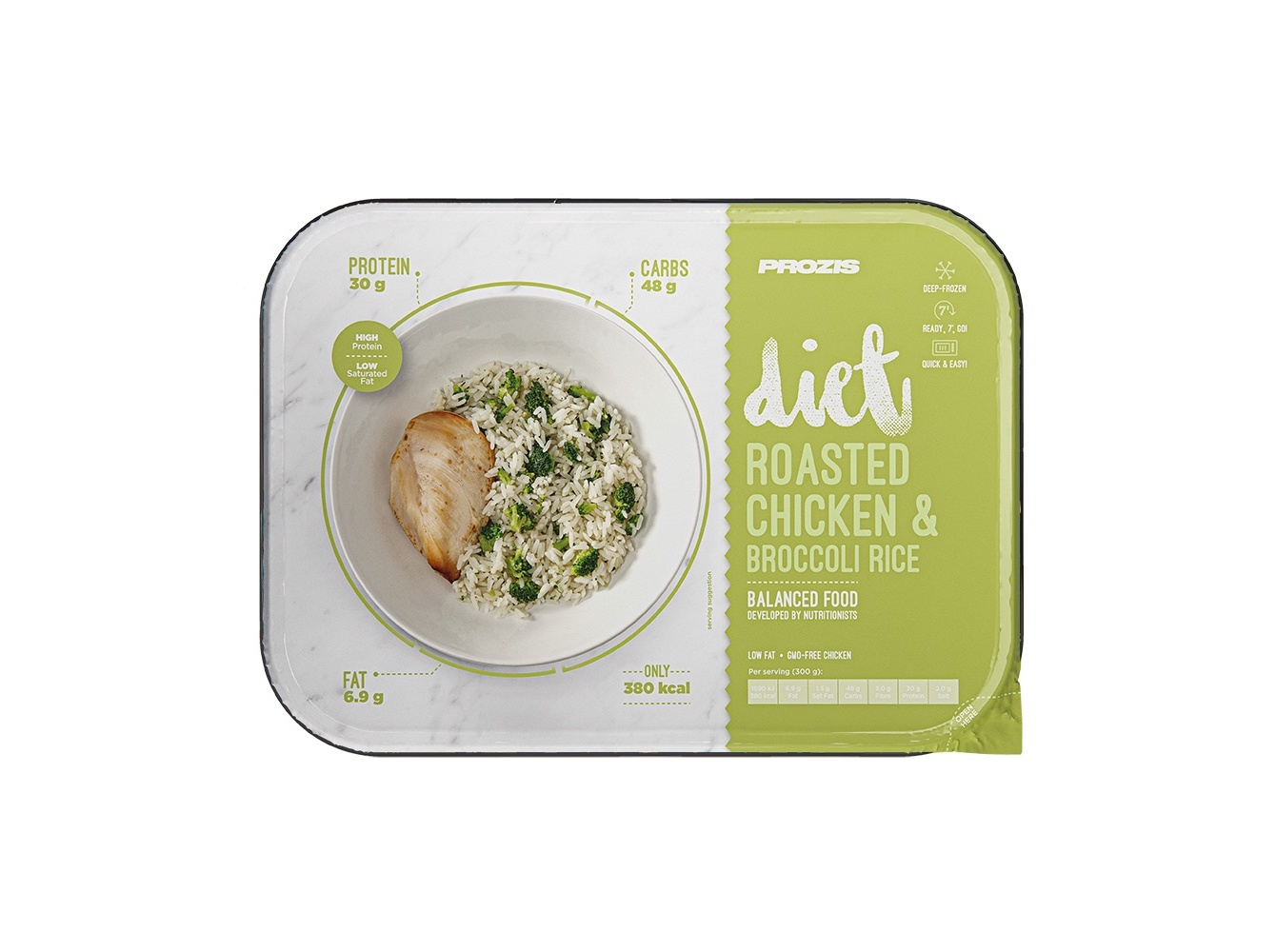 REFEIÇÃO DIET PROZIS FRANGO C/ ARROZ BRÓC 300G