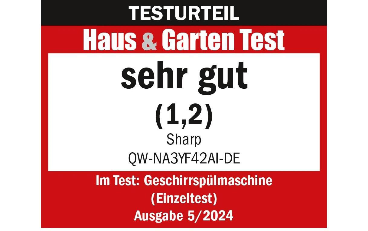 Geschirrspüler QW-NA3YF42AI-CH<br>Freistehende Spülmaschine für bis zu 14 Massgedecke
