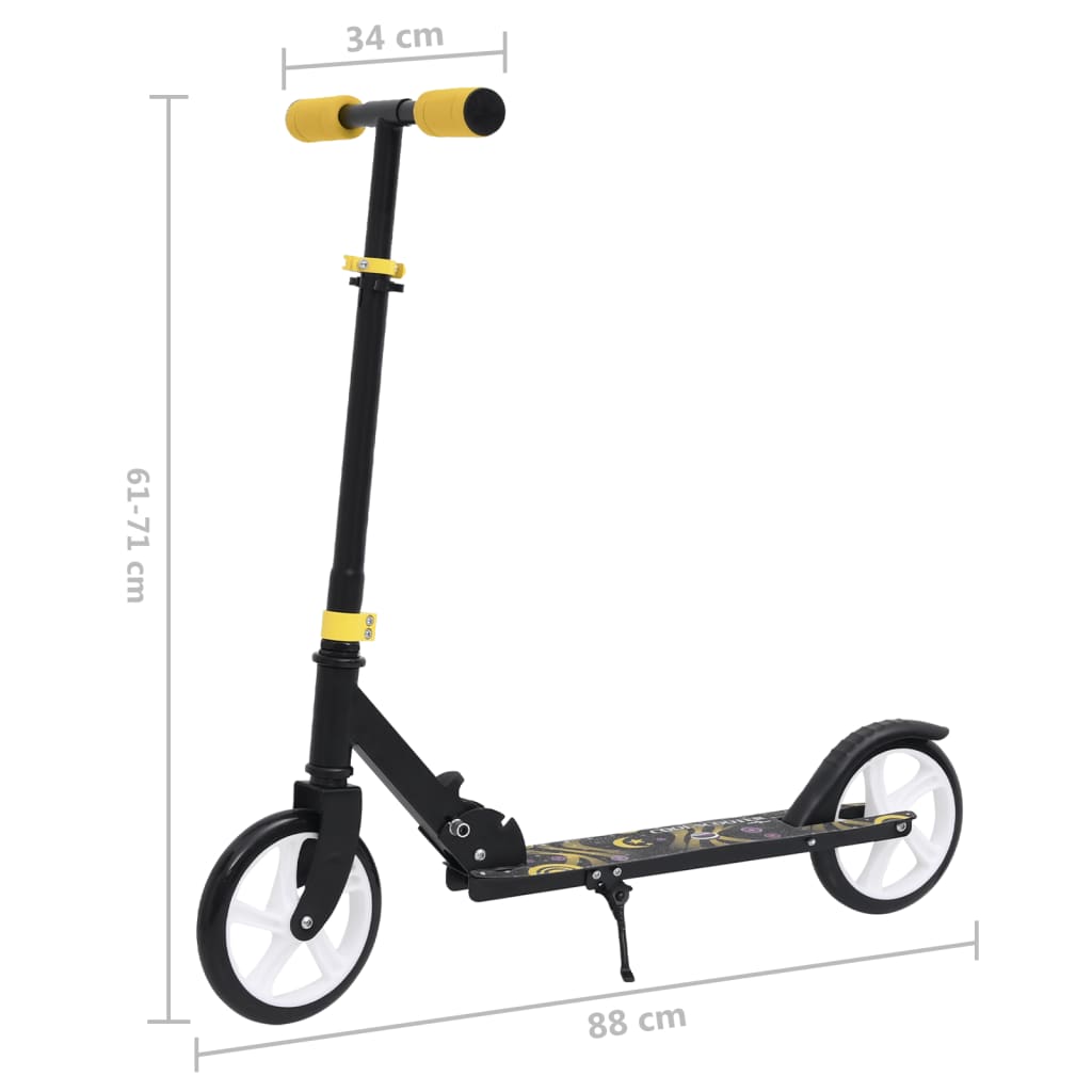 Patinete infantil de 2 rodas com guidão ajustável