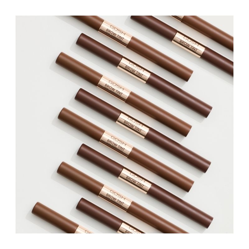 Stylo liner + Gel Teinture Sourcils Semi Permanent Brow Tint 002 Dark Brown Gosh 2,9g