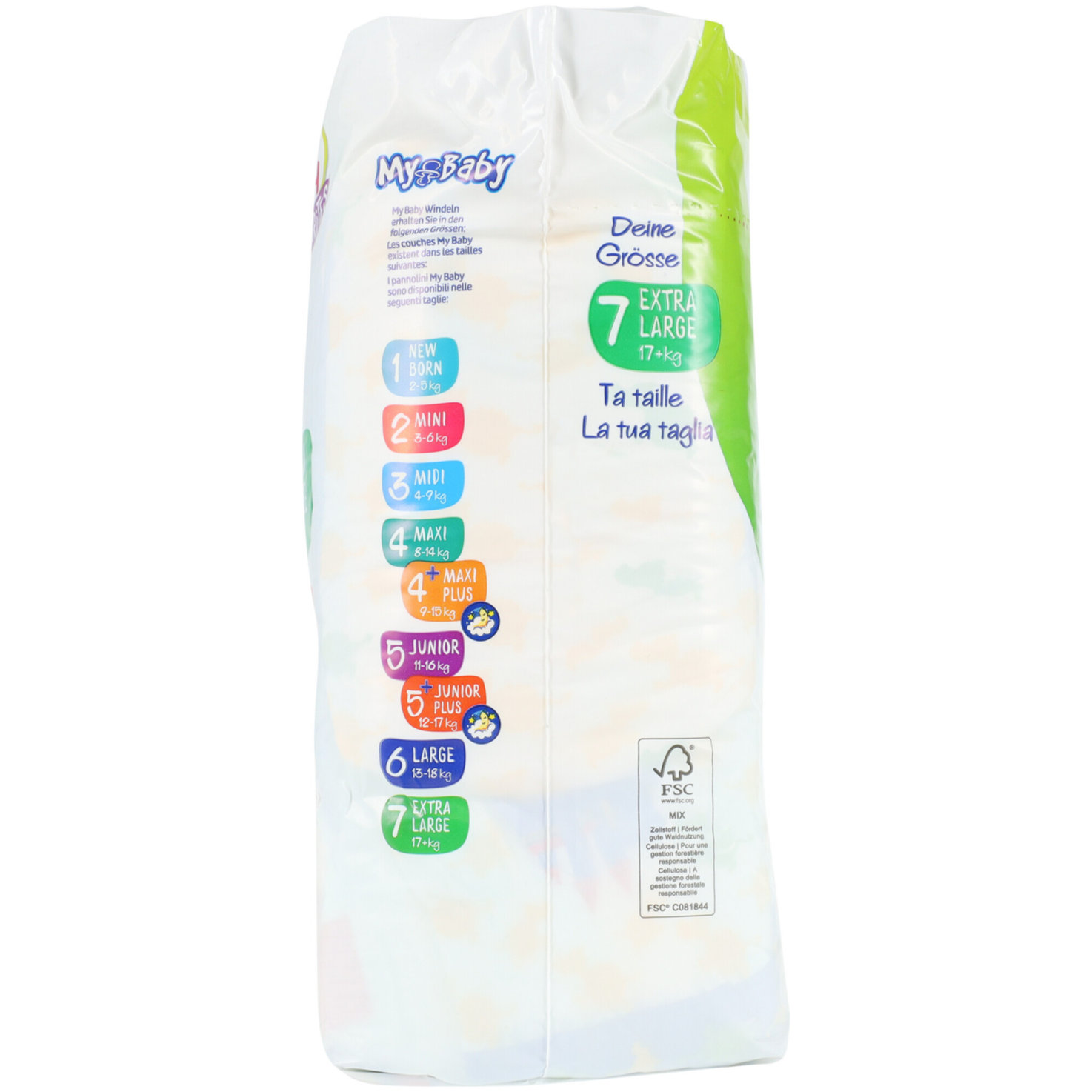My Baby Windeln Grösse 7 Extra Large, 17+kg, 29 Stück