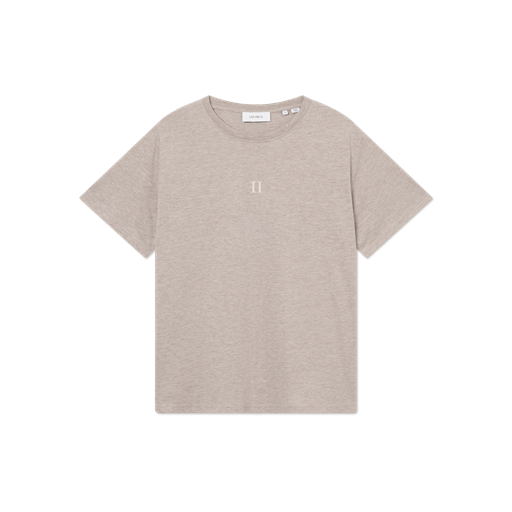 Les Deux Mini Encore 2.0 T-shirt, Dark Sand Melange/Ivory, XXL