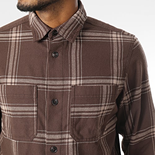 Surchemise A Carreaux Logan Flannel Marron