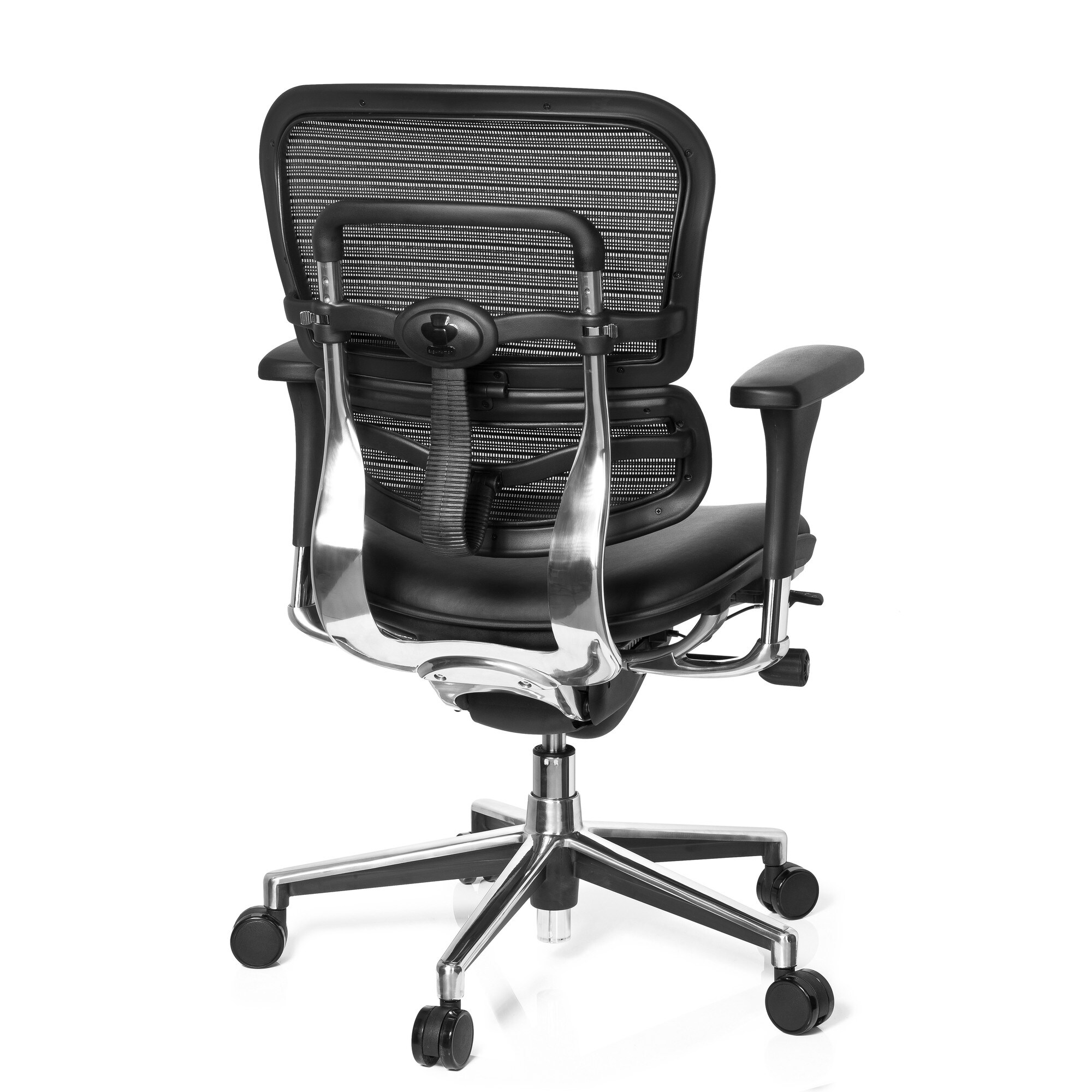 Luxus Chefsessel ERGOHUMAN BASE Leder mit Armlehnen (höhenverstellbar) hjh OFFICE