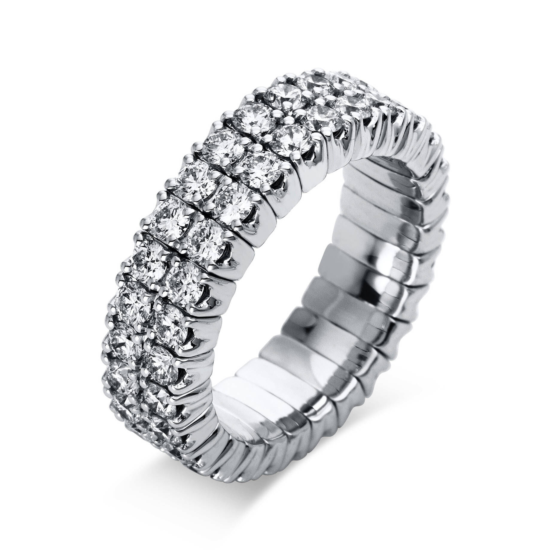 Diamond Group| Damen Diamantring flexibel