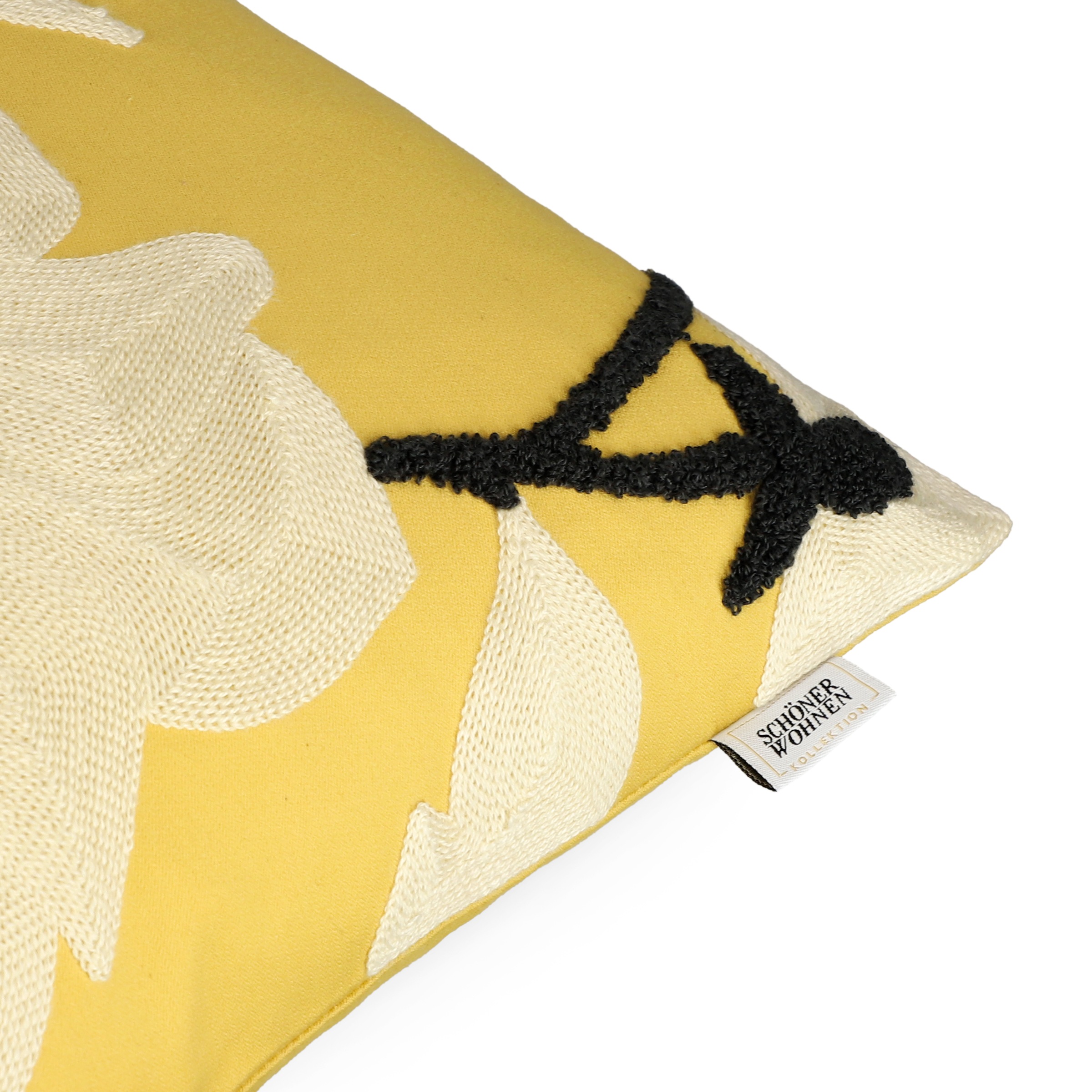 SCHÖNER WOHNEN-Kollektion Dekokissen »Fleur« bestickt, mit hohem Baumwollanteil
