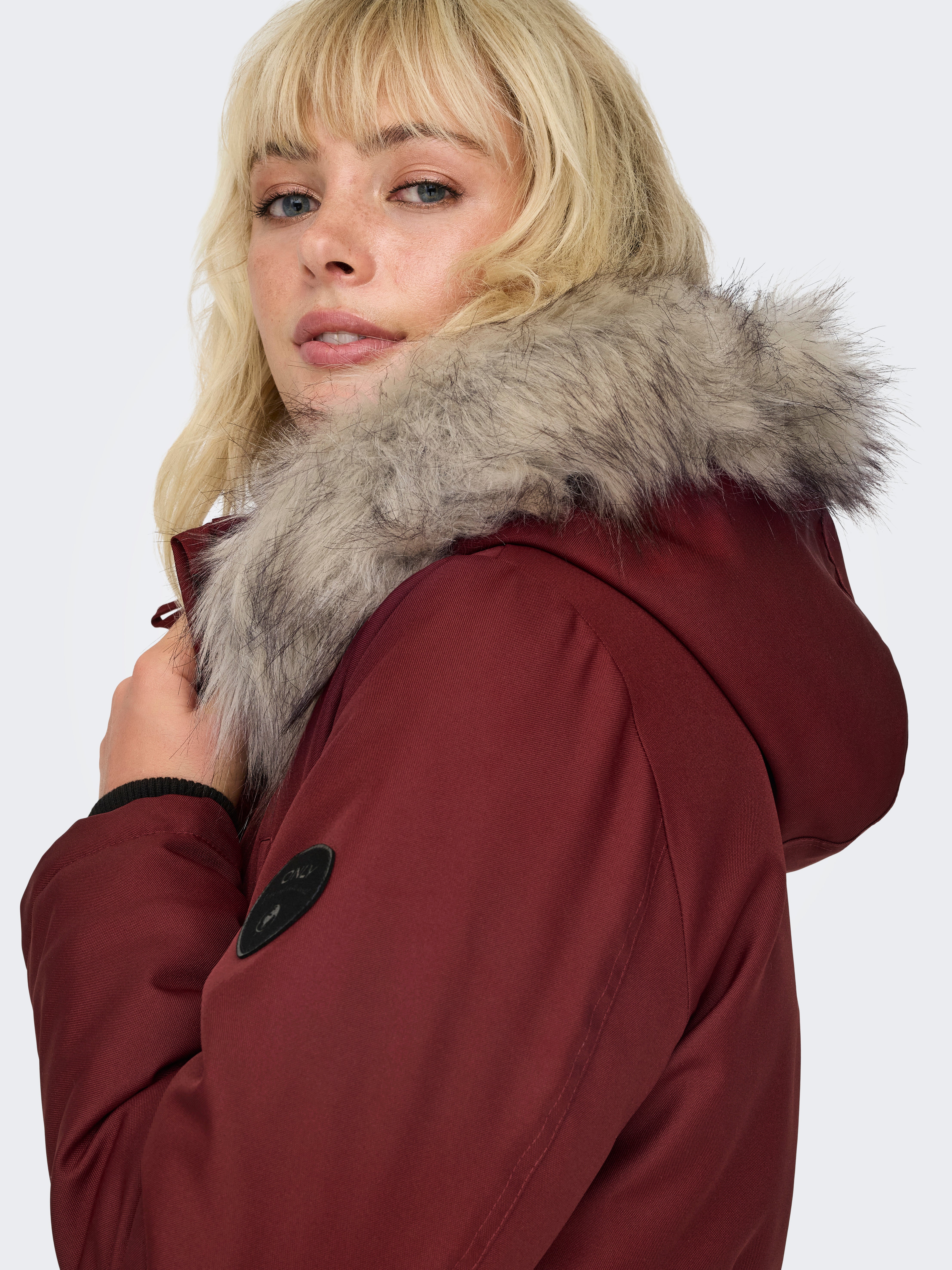 ONLIRIS Langer Parka Syrah