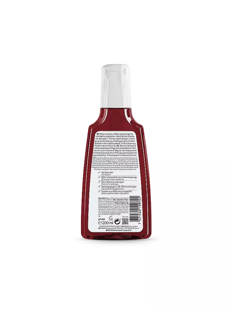 RAUSCH Spezial-Shampoo mit Weidenrinde 200ml keine Farbe