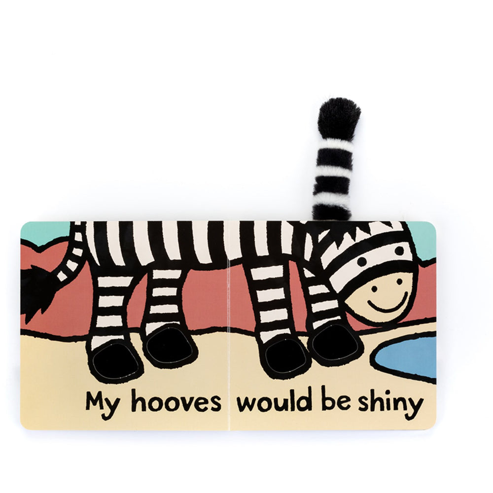 If I were a Zebra Pap Bog - Jellycat → Luksusbaby.dk