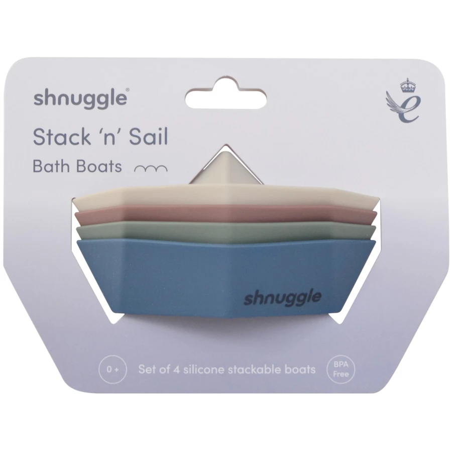 shnuggle Badespielzeug Shnuggle Badeboote blau, grün, altrosa, creme