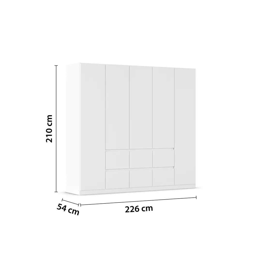 Kleiderschrank Mainz 226 x 210 cm