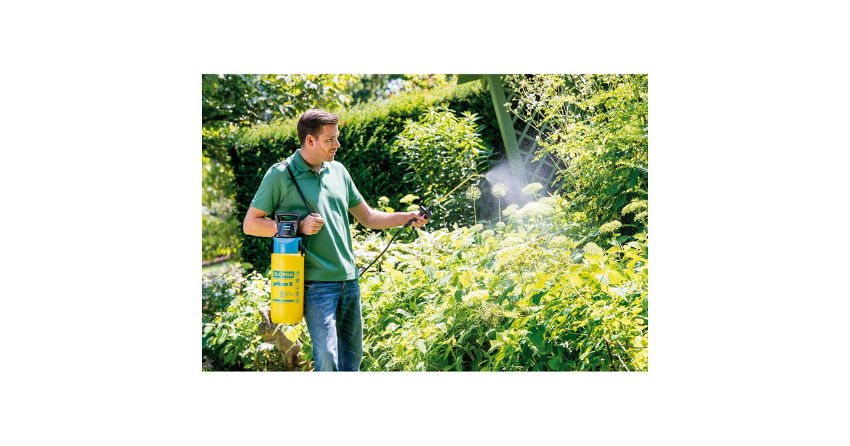 GloriaDrukspuit AutoPump Set  (Geel/blauw)