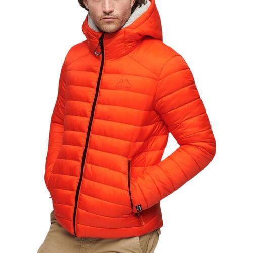 Superdry - HOODED FUJI SPORT PADDED JKT Naranja