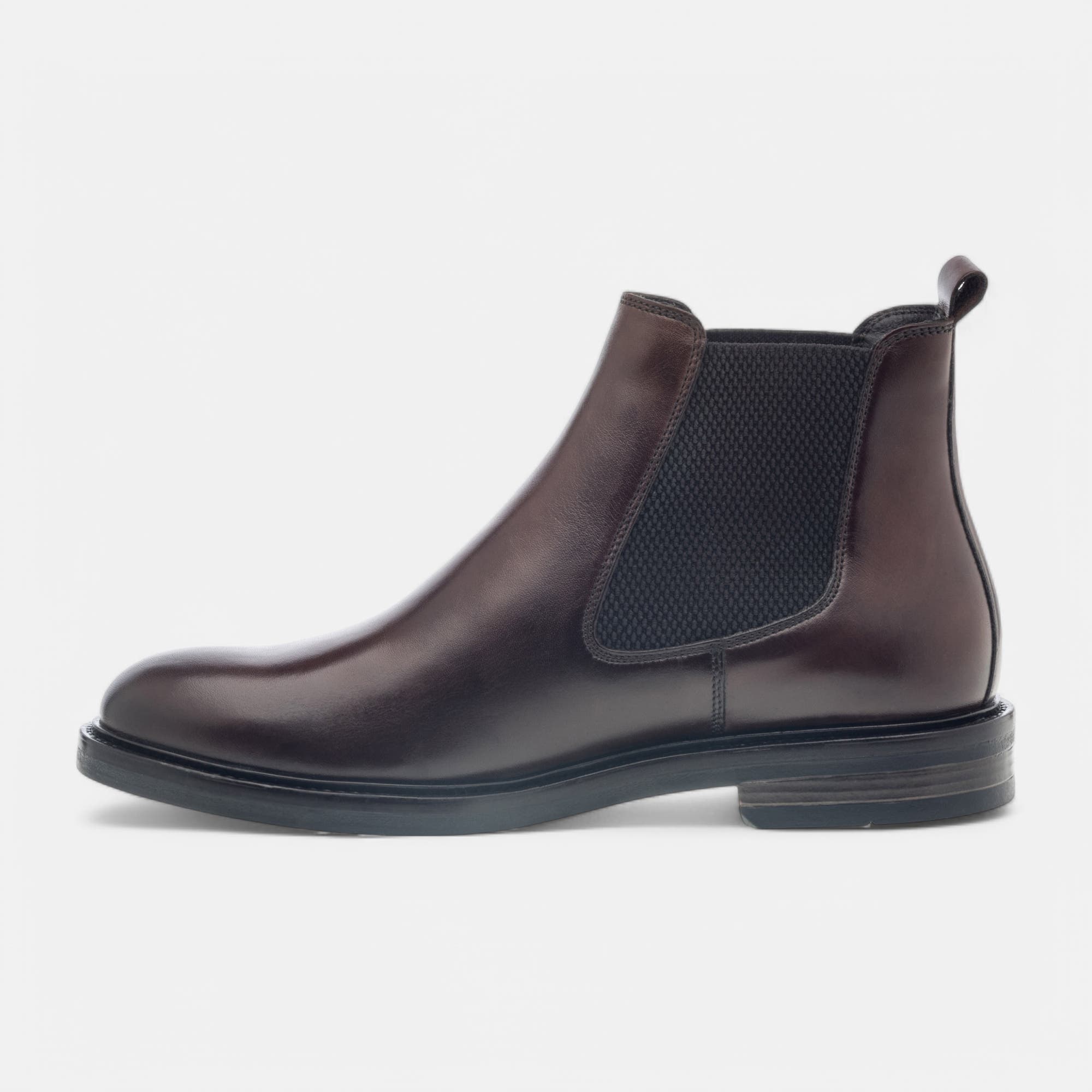 Boots chelsea Homme en cuir marron