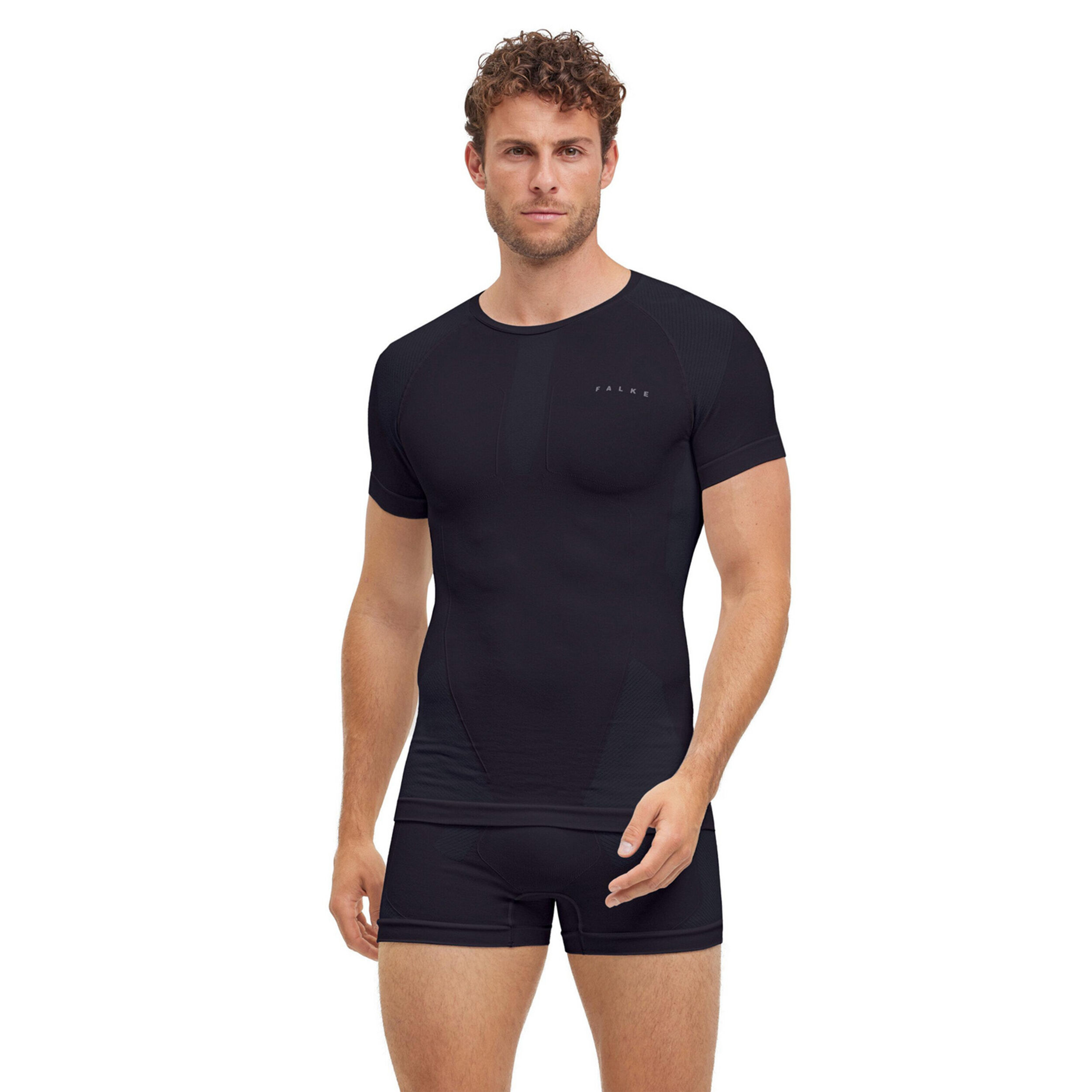 Falke Warm Maillot De Corps Hommes - Noir