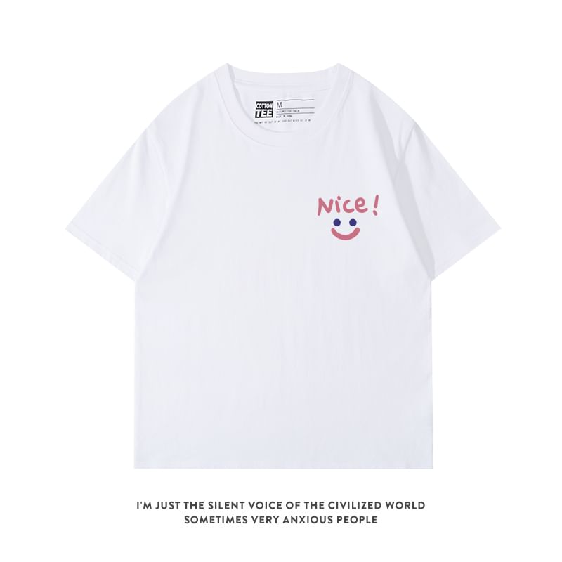 Sistyr - Koppels matchend T-shirt met korte mouwen en print