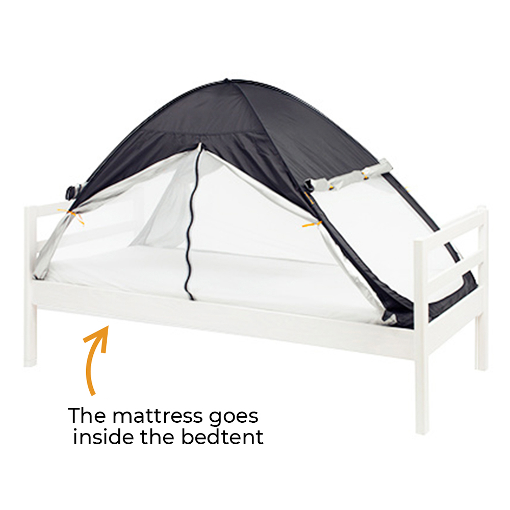 Deryan Luxe Pop Up zwart Bedtent Klamboe