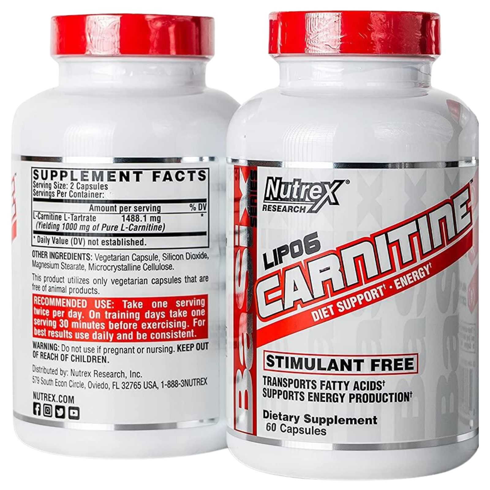 Nutrex Research L-Carnitina 60 Cápsulas