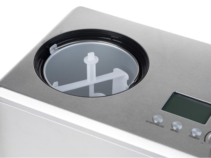 Domo Glacemaschine DO9201l 2 l, Silber Glacemaschine mit 2 Litern Fassungsvermögen