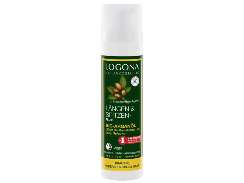 Logona Längen- & Spitzenfluid Bio-Arganöl 75 ml Pflege für krauses Haar