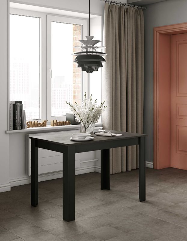 Eettafel - Modern - Wit - Melamine Spaanplaat - Voor 4 Personen