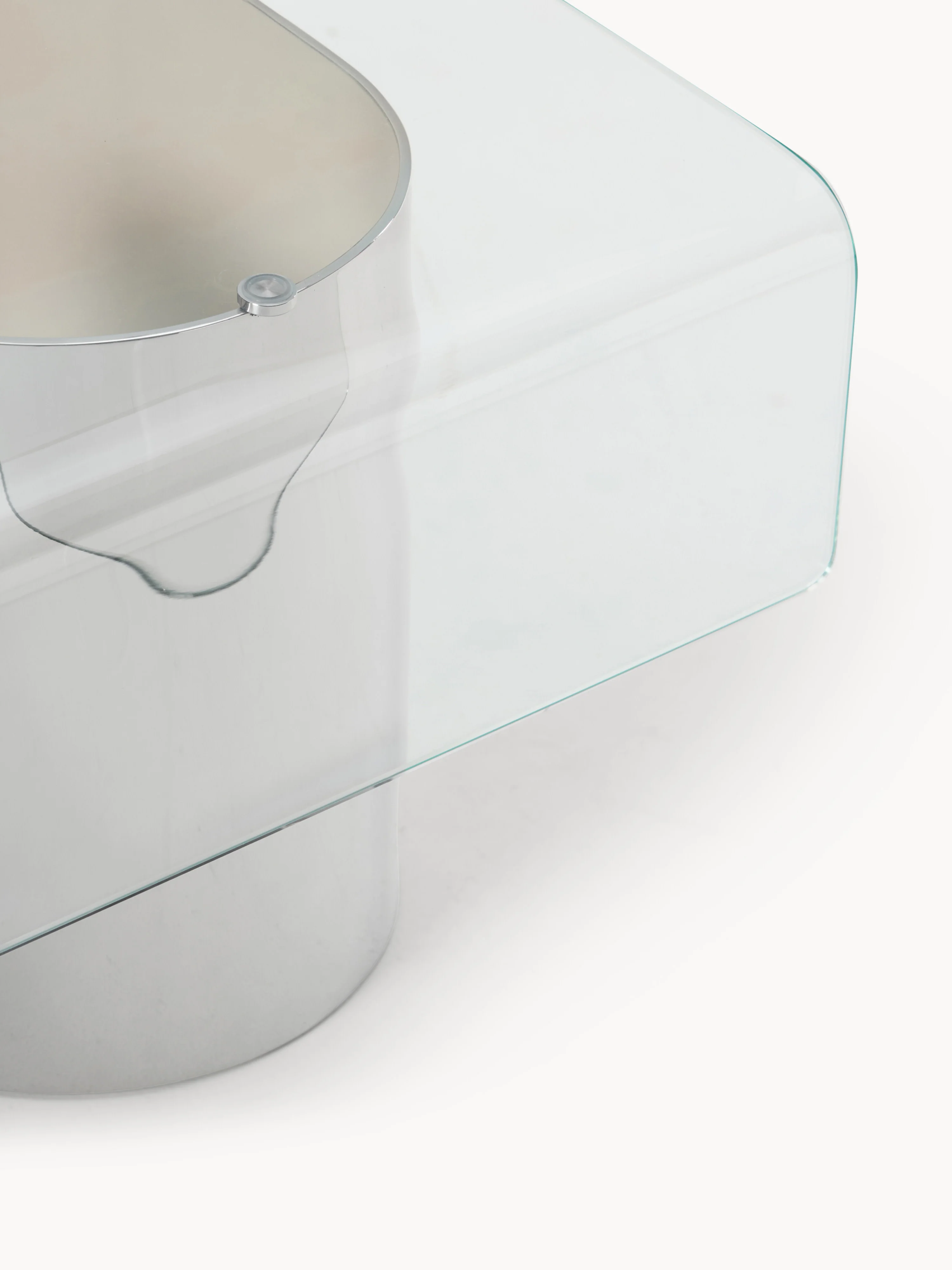 Salontafel Jouri met glazen tafelblad