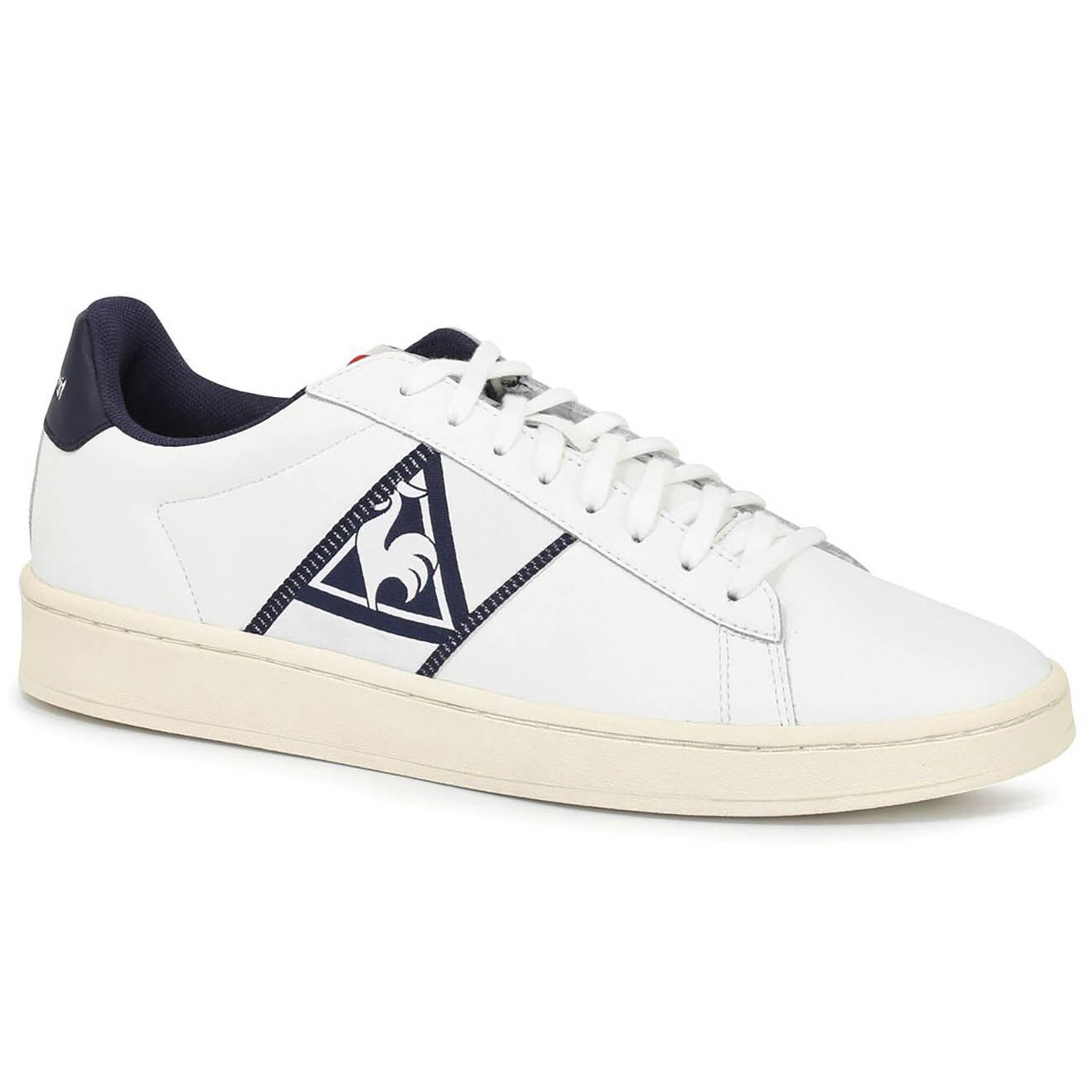 Le Coq Sportif Baskets en Cuir Classic Soft Made In France blanc/marine