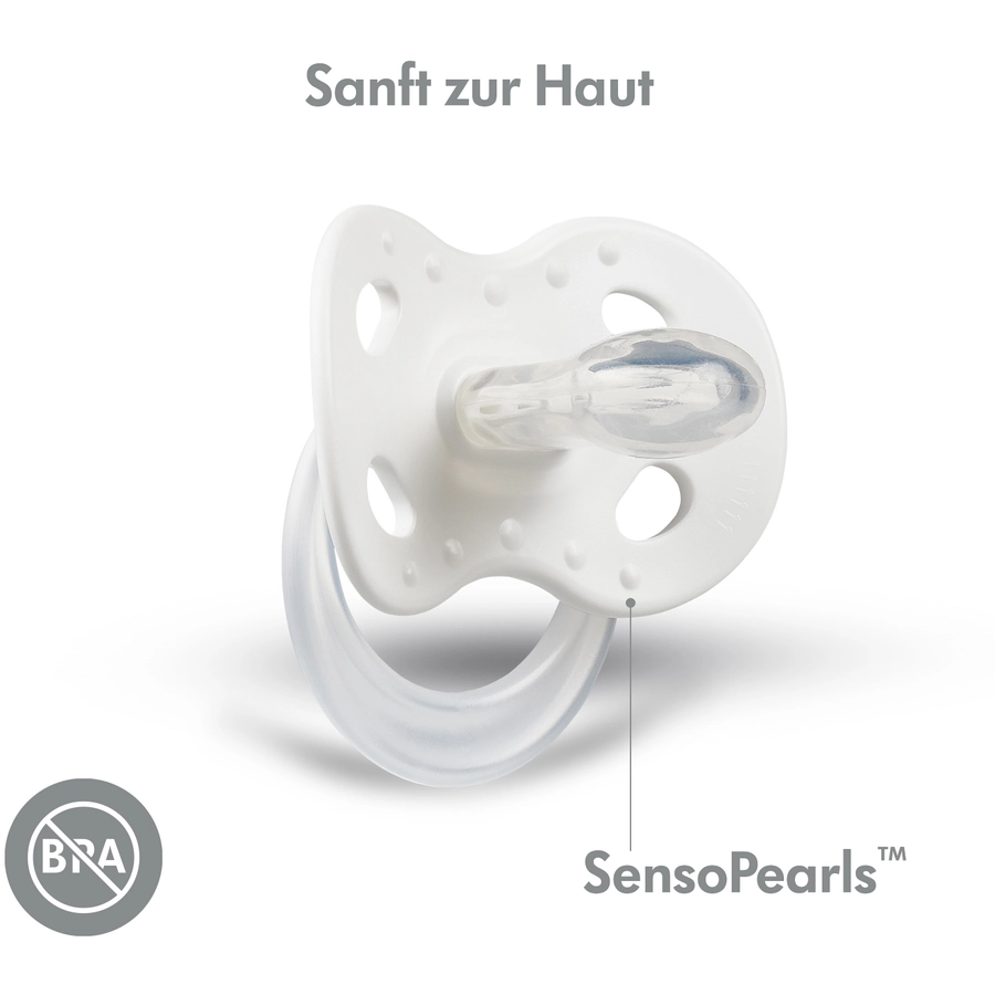 Medela Baby Schnuller Original 6-18 Monate DUO Signature 4 Stück in weiß, rot