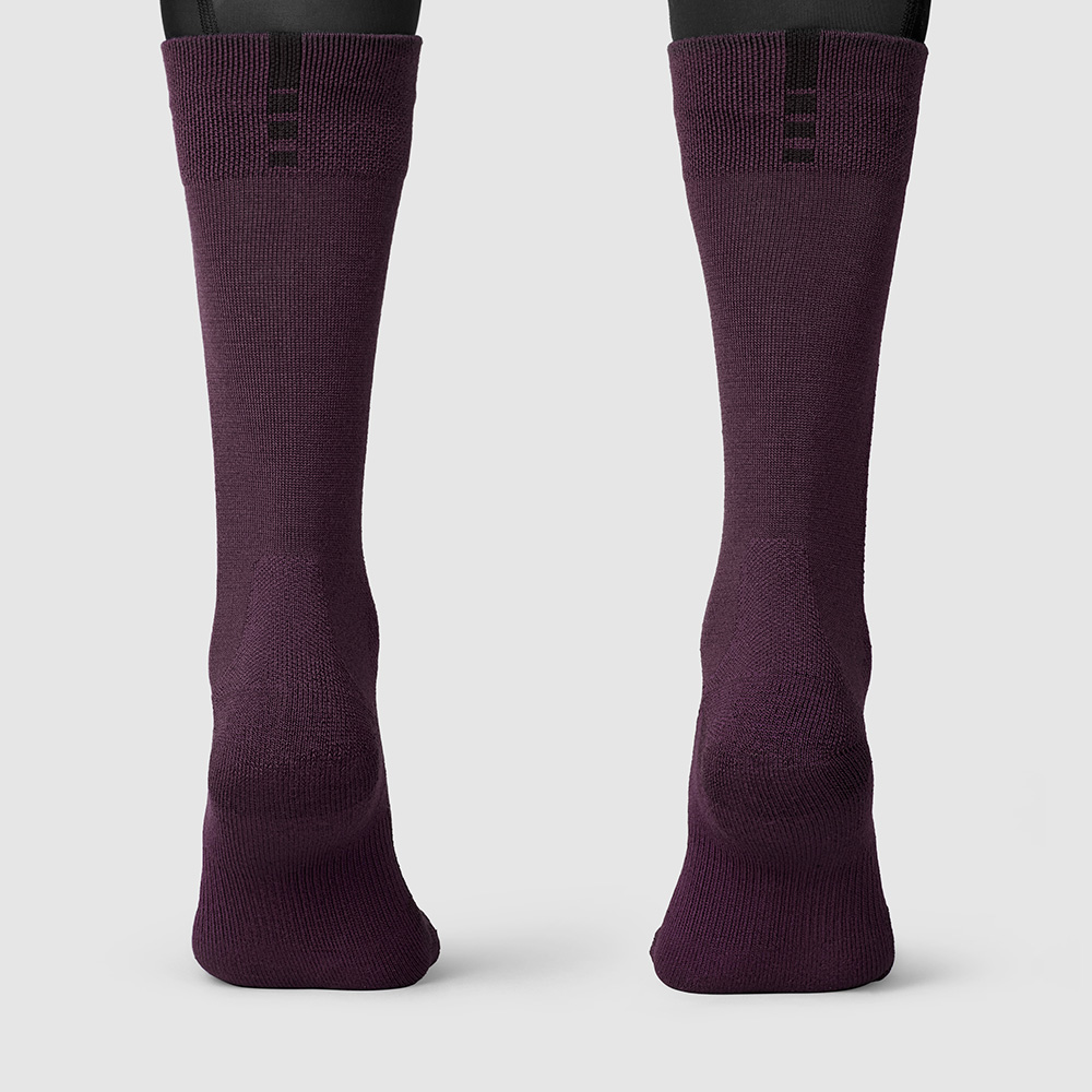GripGrab Winter Merino High Strømper Mørkerød