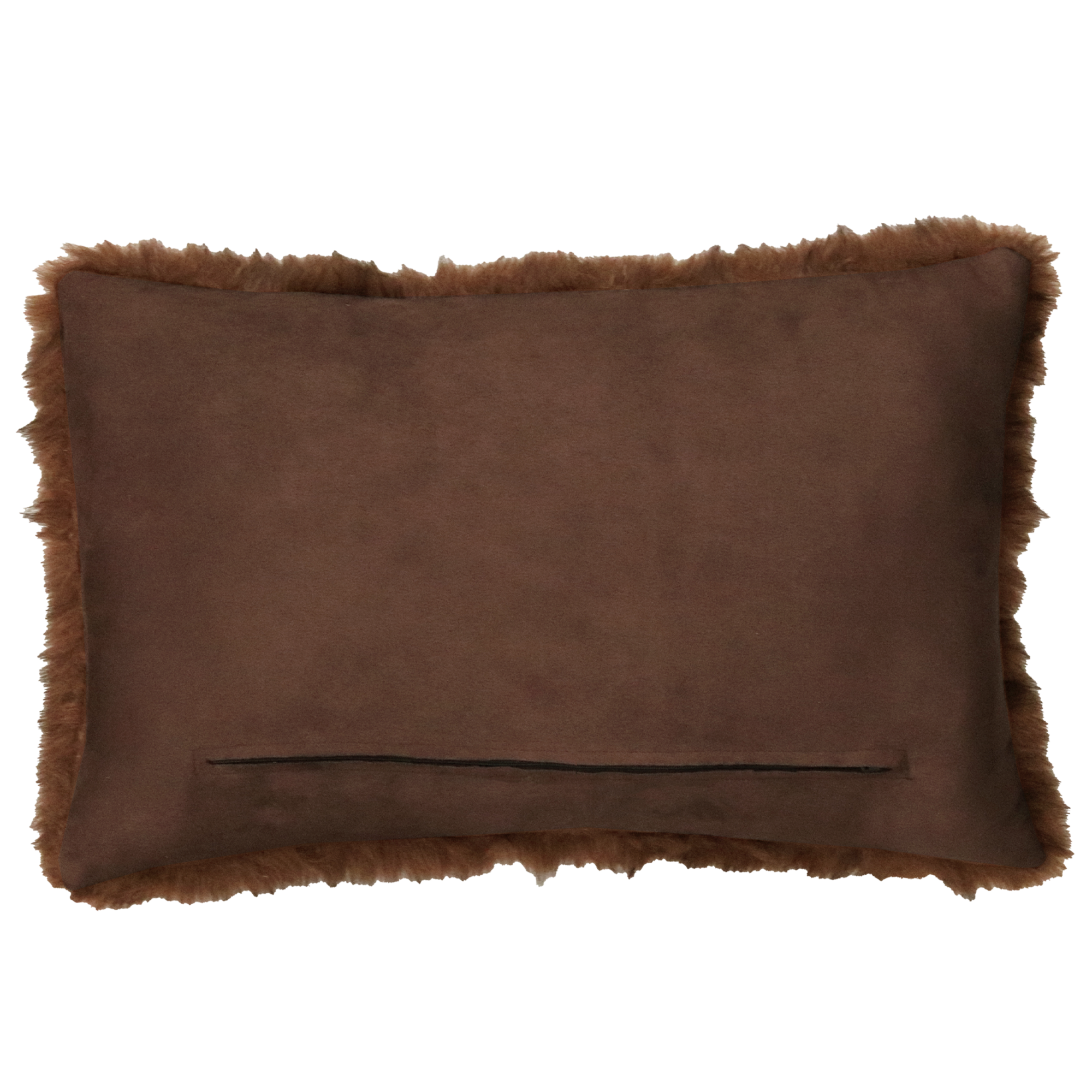 kussen bont 53x36 cm bruin